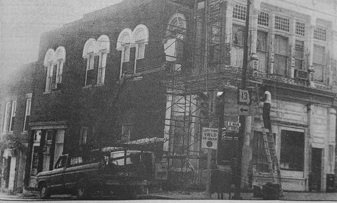 THE EXCHANGE BANK Building was in the Richmond News in May 1986 as renovations were underway. RICHMOND NEWS | ARCHIVES