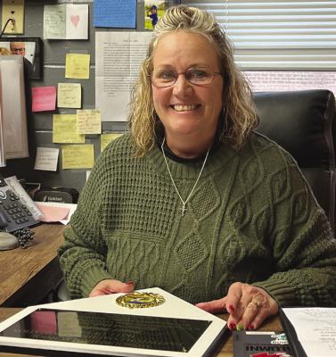 RICHMOND MIDDLE School Principal Staci Maddux shares insight on Hall of Fame award. SOPHIA BALES | Staff