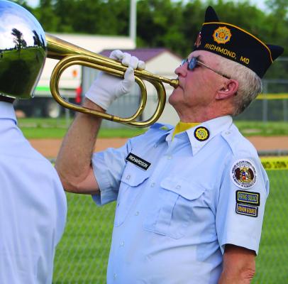 A BUGLER PERFORMS during Richmond’s American Celebration opening ceremony. Photos by SHARON DONAT