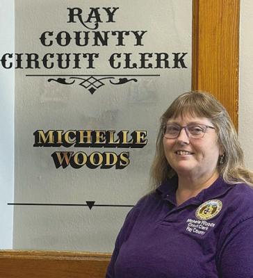 MICHELLE WOODS is seeking re-election as Ray County circuit clerk after serving four years in the position and 10 years in the Ray County court system. MIRANDA JAMISON | Staff