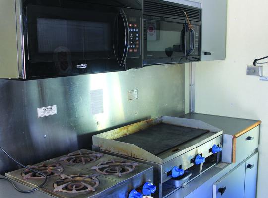 INSIDE THE CANTEEN, there is a place where food can be prepped and cooked. Phillip Powers explained if an emergency situation occurred, food could be made for first responders and victims. SOPHIA BALES | Staff