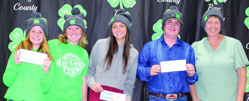 OUTGOING 4-H Council members are Ayla (from left) and Alania Lehman, Malia Fairchild, Dantin McBee and Shari Renfro. Submitted