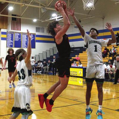 THE SPARTANS – with Keyshaun Elliott shooting against St. Michael the Archangel in early December in the Husker Classic – “are in a pretty good place” after Holden and Carrollton wins put them at 5-1, coach Kevin Jermain says. J.C. VENTIMIGLIA | Staff