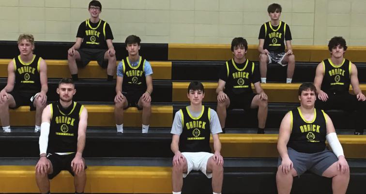 PICTURED ARE, from left, front row, Ethan Wilson, Dylan Comstock, Mikel Kusters, David Brown, Bishop Grimm; middle row, Blake Buchanan, Zander Stevinson, Nolan Werle, Jaxon Miller; back row, Jonathon Harris, Mason Kusters. SUBMITTED PHOTO