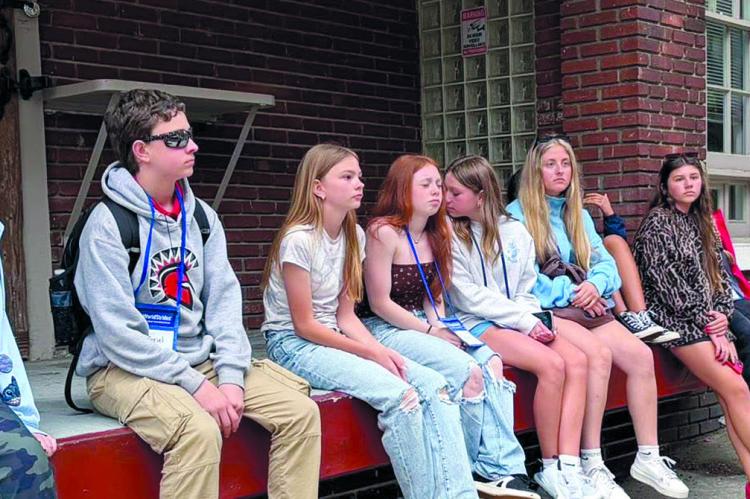 STUDENTS EXPLORE ALEXANDRIA, VA., during a ghost tour while learning about the city’s historic past. Submitted