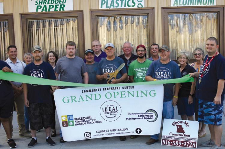 IDEAL INDUSTRIES INC. of Richmond celebrates its opening with employees, board members and community stakeholders on Wednesday morning. A grant was received through the Mid-America Regional Council and the Missouri Department of Natural Resources. SOPHIA BALES | Staff