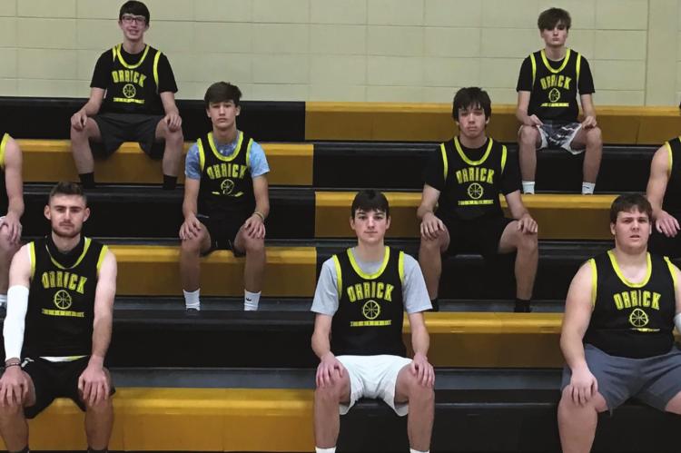 PICTURED ARE, from left, front row, Ethan Wilson, Dylan Comstock, Mikel Kusters, David Brown, Bishop Grimm; middle row, Blake Buchanan, Zander Stevinson, Nolan Werle, Jaxon Miller; back row, Jonathon Harris, Mason Kusters. SUBMITTED PHOTO
