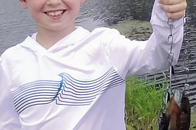 RYKER LOYAL displays one of his catches. TABBIE ARNOLD | Submitted