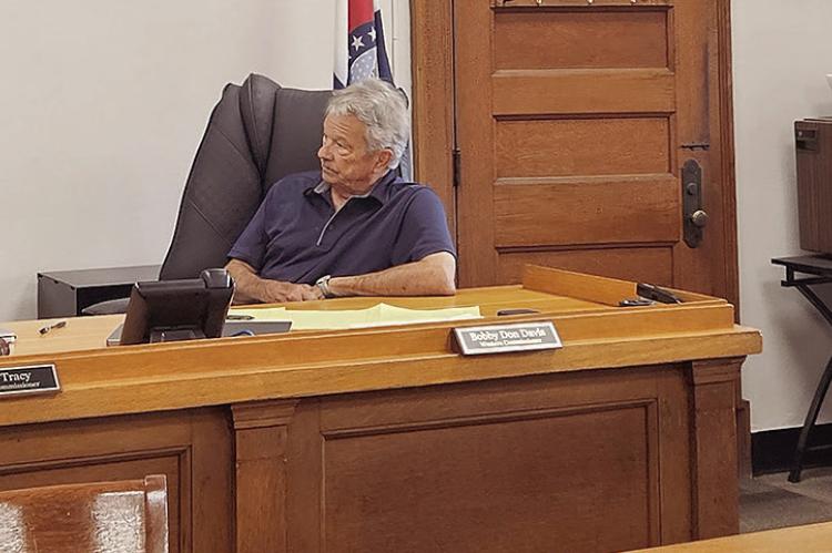 RAY COUNTY OFFICIALS and staff review software that could help track road work, resident requests, equipment and other county operations. MIRANDA JAMISON | Staff