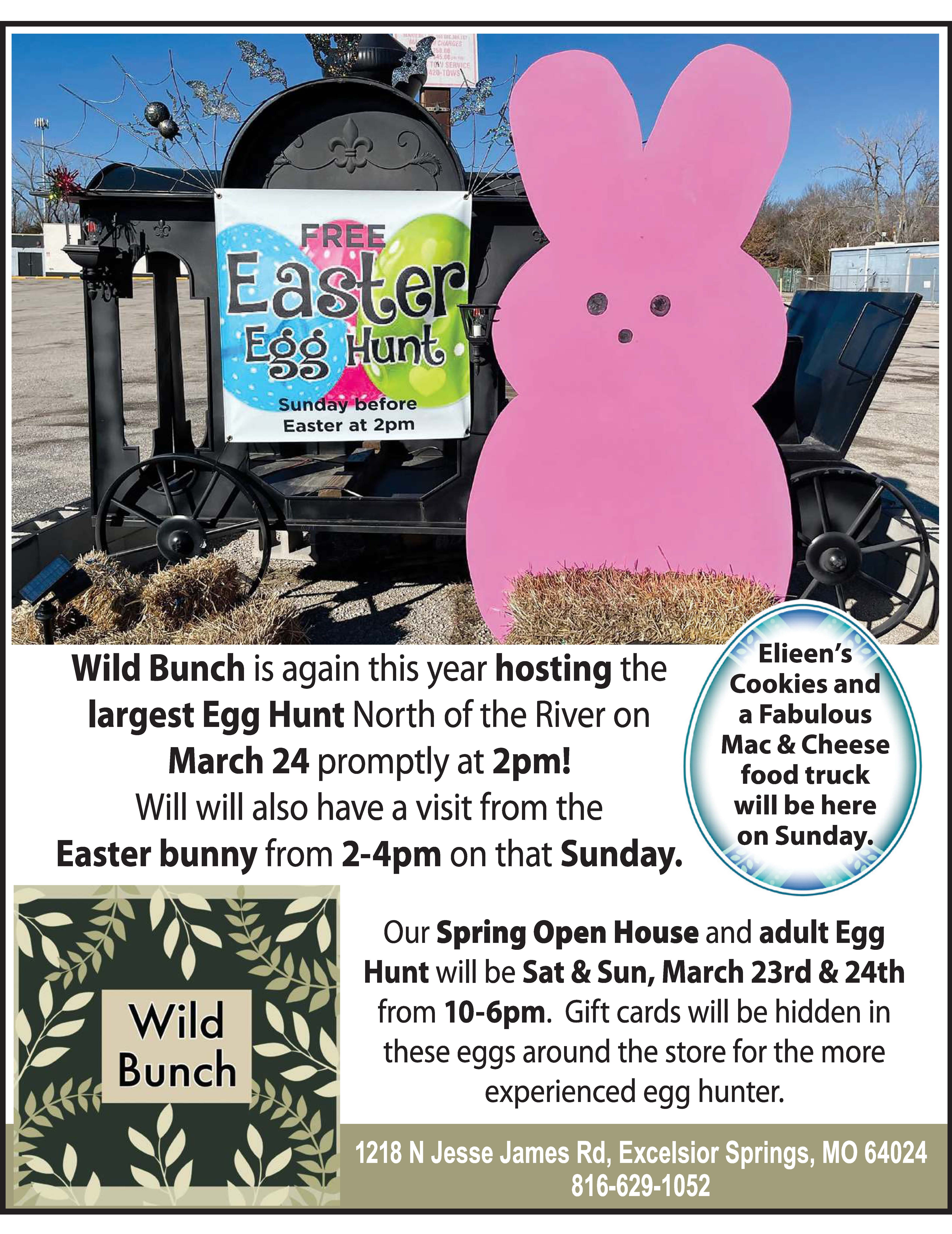 Wild Bunch Free Easter Egg Hunt