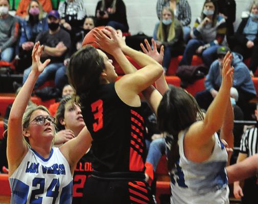 ALYSSA RECHTERMANN, No. 3, helps the Bulldogs avenge their loss to Southwest of Livingston County. SHAWN RONEY | Staff