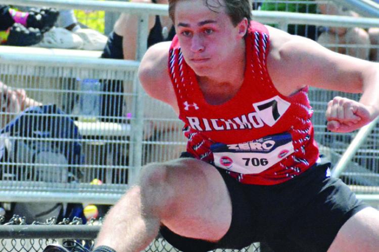 RECENT RICHMOND GRADUATE Dayne Loftin finishes his prep track and field career May 27 at Class 3 state competition in Jefferson City.