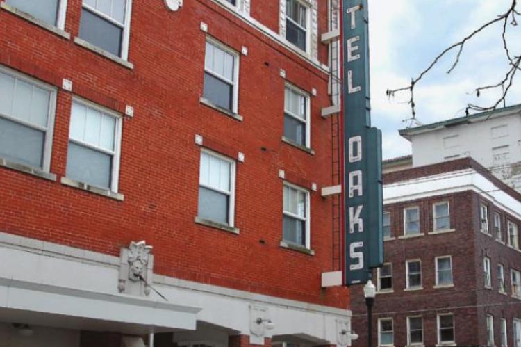 CONFINED by sprinklers to part of one apartment, a Feb. 12 fire takes a life at Hotel Oaks, 117 South St., downtown Excelsior Springs. J.C. VENTIMIGLIA | Staff