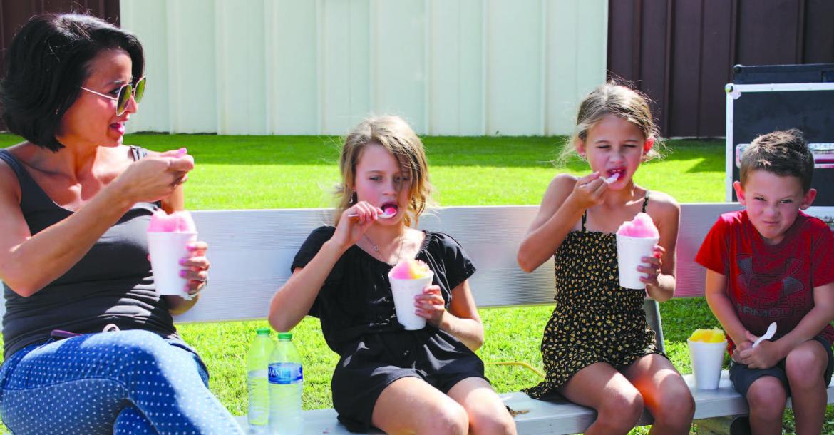 Snow cones served at Back-To-School Bash