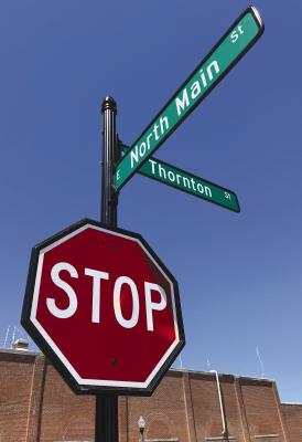 NEW STREET SIGNS WITH decorative bases are standing tall in downtown Richmond, enhancing and improving the aesthetics of the downtown area. Richmond City Economic Director James Gorham recently mentioned that he pushed for improved street signs. SOPHIA BALES | Staff