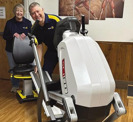 Rotary donates exercise equipment