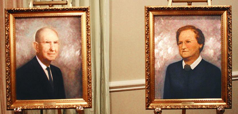 PAINTINGS OF EZEKIEL and Maude Thurman are out during the 100-year celebration, as Bart Willim credits the success of the business to its founders. SOPHIA BALES | Staff