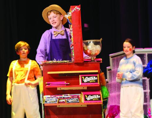 JACKSON CROWLEY (center) embraces his role as Candyman. SHARON DONAT | Staff