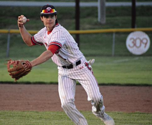 JOSH PYLE looks to see if he has a play after fielding a grounder Monday at Southview Park. SHAWN RONEY | Staff