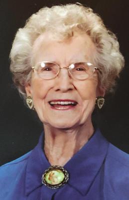 THIS PHOTO shows Crystine Harrison at age 99, the way many area residents will remember her.