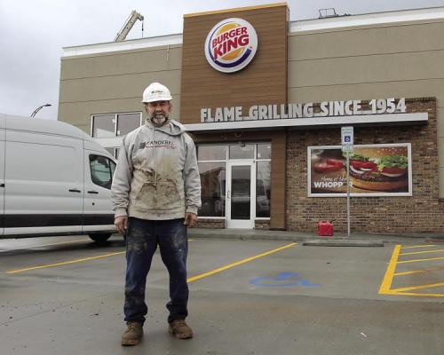 PROJECT Project superintendent Rick Martin of Knoebel Construction, Chesterfield, says the restaurant could open before the month ends.