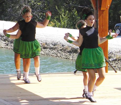 O’RIADA-MANNING ACADEMY of Irish Dance members perform dances during the first Irish Festival hosted by Shamrock Hills Vineyard and Winery. SHARON DONAT | Staff