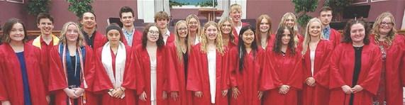 TWENTY-ONE seniors attended Baccalaureate. DAVID DONALDSON | Staff