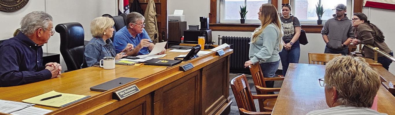 COMMISSIONERS HEAR details of a proposed hare scramble event, including race schedules, safety requirements and familyfocused participation before approving a temporary use permit. MIRANDA JAMISON | Staff