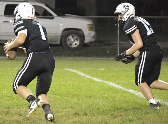 HAVING BUILT a comfortable lead, NHC gives underclassmen such as Jake McMillan (left) and Noah Higgs game reps during its homecoming victory. SHAWN RONEY | Staff