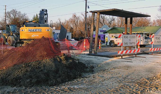 CLOSED briefly for drainage work, Wollard Boulevard is open fully and the project is complete.