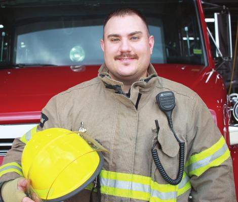 BRAD AMEN is comfortable in uniform, having served as a Marine before joining the Richmond Fire Department. SOPHIA BALES | Staff