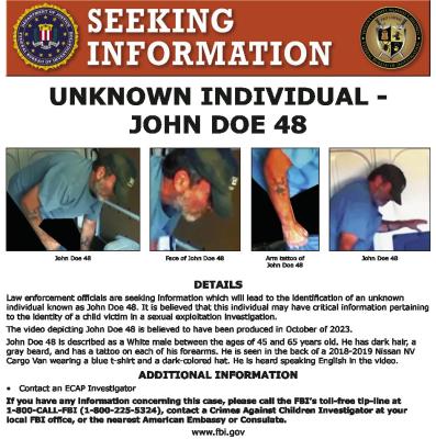 THE FEDERAL BUREAU of Investigation sent out a flyer requesting information. Submitted