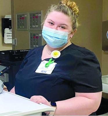 REGISTERED NURSE JORDYN Harris shares her knowledge. Submitted