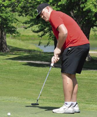 BEFORE MOVING on from Richmond High School to Avila University to continue his football career, Kail Farnan plans to play one more season of golf. SHAWN RONEY | Staff