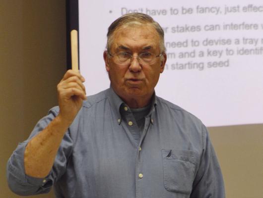 University of Missouri Extension field specialist Todd Higgins presents an insightful and captivating talk, brimming with useful tips on gardening, education and fostering community connections. SHARON DONAT | Staff