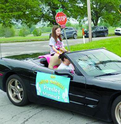 GRAND MARSHAL, Presley Minnick, rides in the parade. DAVID DONALDSON | Staff