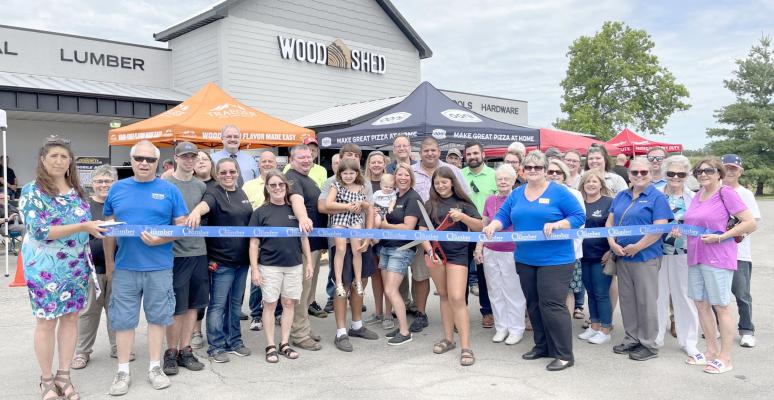 WOOD SHED’S weeklong grand opening includes a Richmond Area Chamber of Commerce ribbon-cutting ceremony June 23 in the parking lot. SOPHIA BALES | Staff