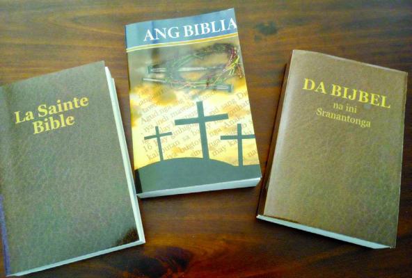 BIBLES DELIVERED TO other countries are printed in the local language of the country receiving them. DAVE DONALDSON | Staff