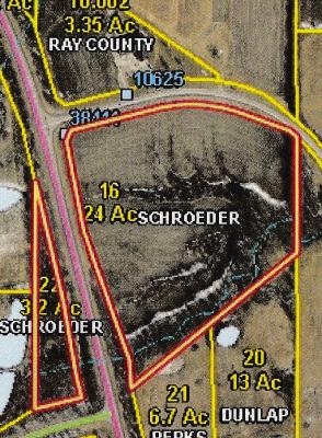 LAND IN yellow and double red outline is property under discussion. Submitted