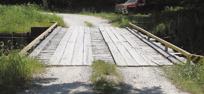 BRIDGE OF Christian Road over the Mud Creek in northeast Ray County presents safety issues. SHARON DONAT | Staff