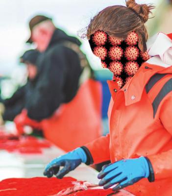 MEAT PLANT worker alleges having to work without COVID-19 protection.