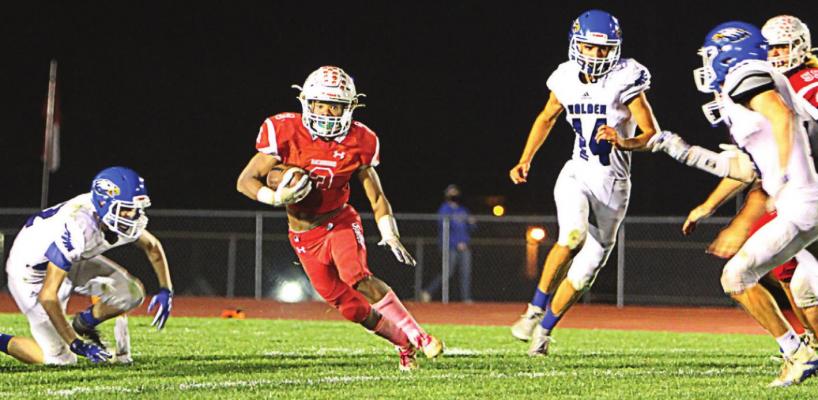 RICHMOND HIGH SCHOOL will be closed from Oct. 12 through at least Nov. 2 because of a coronavirus outbreak. Sports continue for unaffected students, including senior running back Adrian Church. J.C. VENTIMIGLIA | Staff