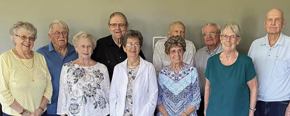 The Class of 57 held its annual 67th annual Class Reunion, Saturday, Oct 5th at Shirkey Golf Club. Attending were the following: Ann Simpson (from left), Dowell Carter, June Sharp, Jesse Lee, Doris Taber, Judy Seek, Stanley Edgar, Bill Chenault and Vigil Barchers and wife Carol from the class of 1954 along with Marshall Simpson (photographer). MARSHALL SIMPSON | Submitted
