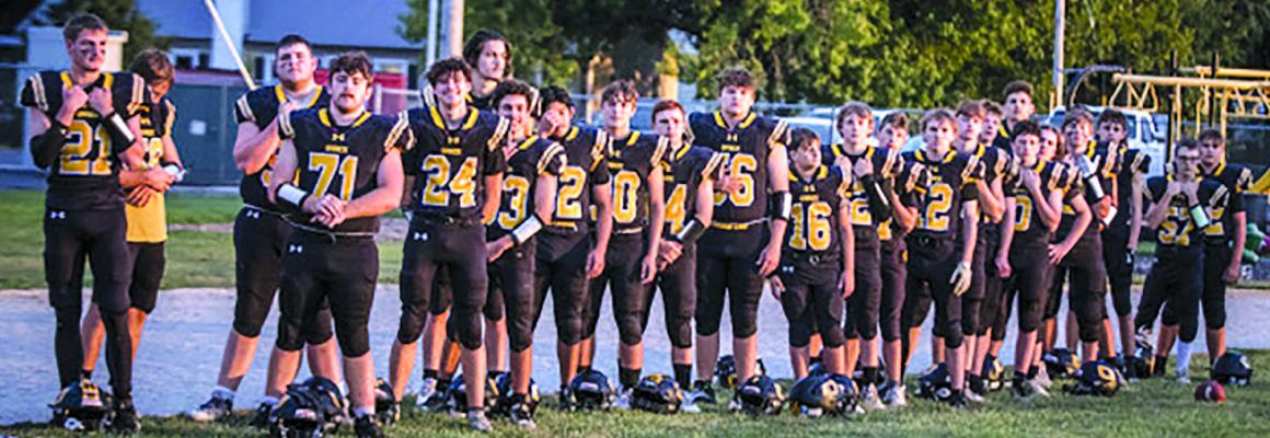 THE ORRICK BEARCATS 2024 football squad line up after a practice. Submitted