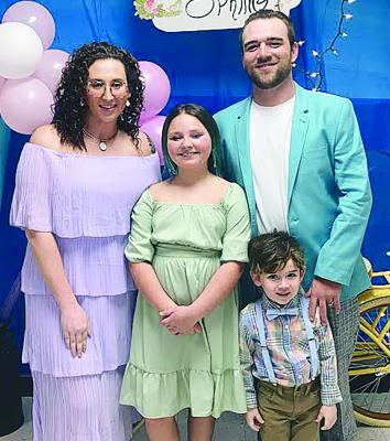 SAMANTHA WALKER, ADAILYN CARTER, Deven and Colson Walker enjoy their evening at the Sunrise Elementary dance. SAMANTHA WALKER | Submitted