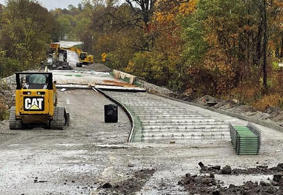 WITH A DECEMBER completion date set, weather permitting, Missouri Department of Transportation Communication Specialist Katie Manzke said maintenance crews have been taking advantage of the road closure to trim back brush. KATIE MANZKE | Submitted