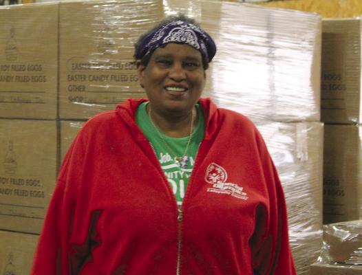 IDEAL EMPLOYEE Makala Scott serves as a tour guide during the open house.