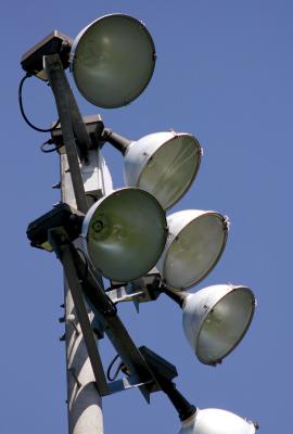 BALLFIELD LIGHTS were replaced in weeks past near Southview Park. Richmond City Economic Director James Gorham explained the lights prior were approximately 12 years old. “The poles were utility poles donated by Evergy,” said Gorham. SOPHIA BALES | Staff