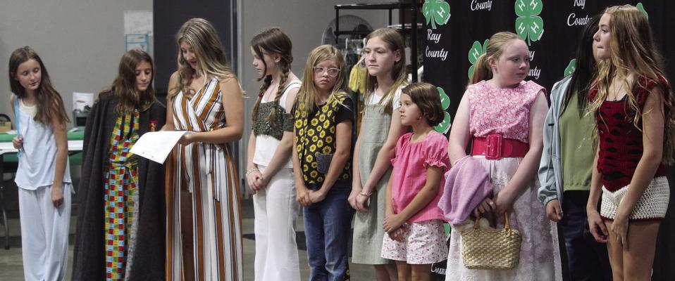 RAY COUNTY FAIR Fashion Show participants await the announcement of results. MIRANDA JAMISON | Staff