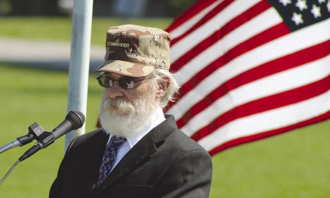 RAY COUNTY VETERANS ASSOCIATION Founder and Commander John Blakeman reflects on the sacrifices of military service members during Richmond Memorial Day ceremonies honoring generations of fallen veterans. SHARON DONAT | Staff
